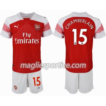 Completo Calcio Arsenal CHAMBERLAIN 15 Bambino Divisa Prima 2018/2019